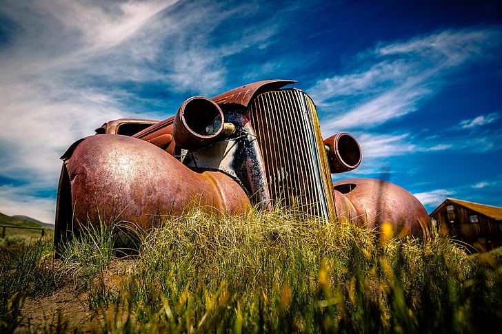 scrap, usa, bodie, california, oldtimer, rusted, old