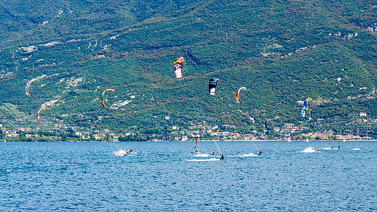 kite surfing, vodní sporty, kitesurfer, sportovní, vítr, Kitesurfing, voda