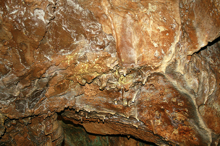 пещерен таван, Пещерата, рок, сталактити, таван, геология, подземни