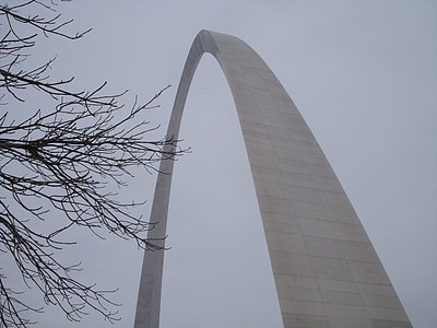 Arch, St louis, Gateway, Missouri, arkkitehtuuri, muistomerkki, Maamerkki