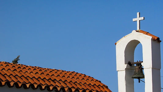 templom, harangláb, tető, építészet, vallás, ortodox, Ciprus