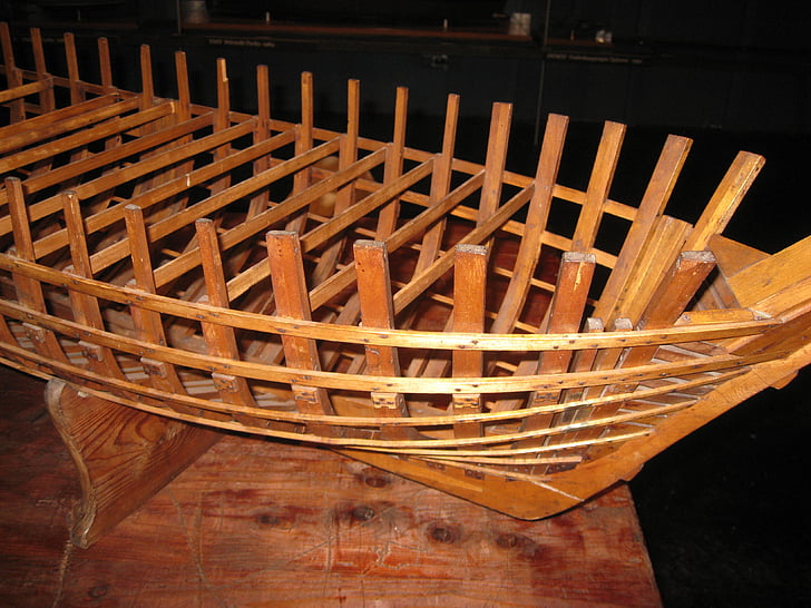 schip, boot, een schaalmodel van de, frame