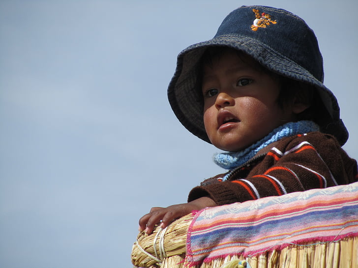 peruvianske, barn, barndom, Peru, folk, udendørs