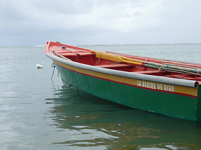 Karibien, Martinique, havet, båt, ön
