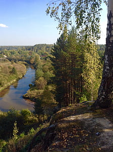 riu, natura, bellesa en la naturalesa, bosc, arbre, paisatge, l'aigua