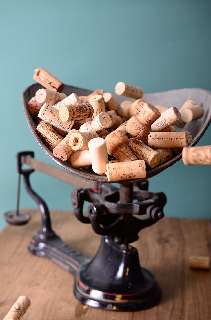 corks, stoppers, scale, weight, vintage, wine corks, wine