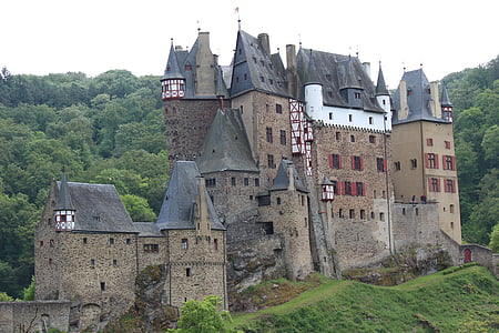 Castle, rakennus, keskiajalla, Knight's castle, Burg eltz, Fort, Tower