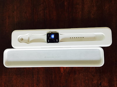 Apple, Watch, đồng hồ, trắng, thể thao, OSX, iPhone