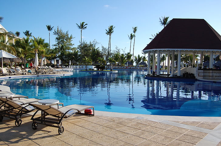 Dominikai Köztársaság, Resort, utazás, trópusi, nyaralás, vakáció, tenger