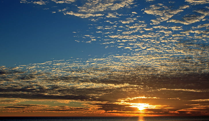 lever du soleil, côte ouest, Australie, Monkey mia