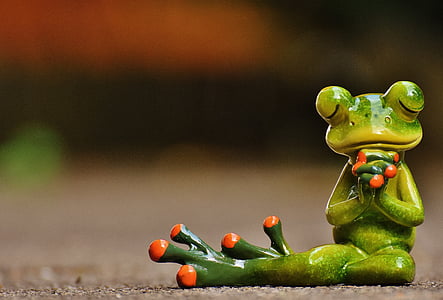 frog, pray, harmony, figure, decoration, funny, cute