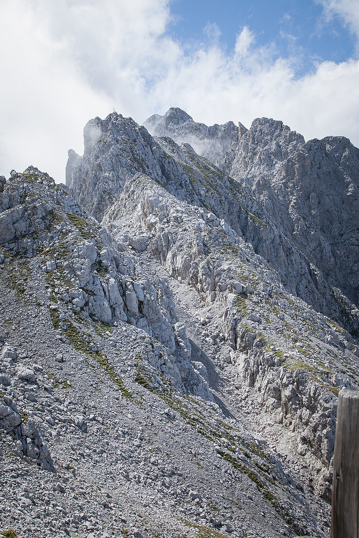 rock, alpine, hafelekar, mountains, nature, rock wall, alp