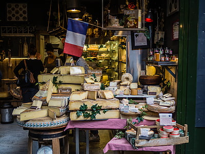 įvairūs, Prancūzų, sūriai, viršų, stalai, verslo, sūris