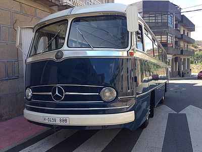 autobuses, antiguo, Mercedes, clásico