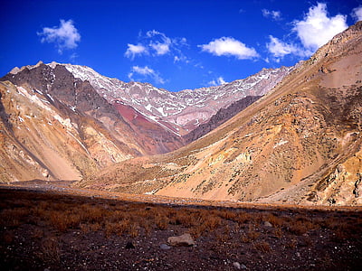 bjerge, reservoir af gips, Chile, Mountain, bjergkæde, scenics, landskab