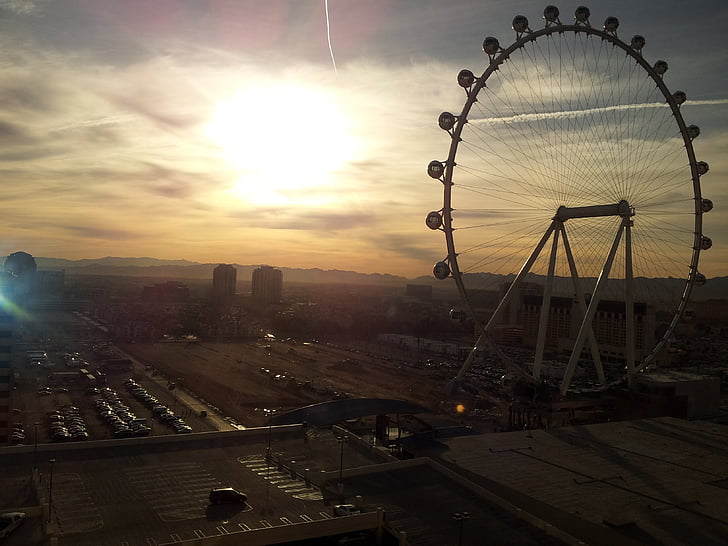 las vegas, Ferris wheel, ceļojumi, braucieni, uzjautrinājumu, Nevada, brīvdienas