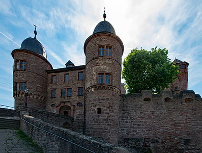 Wertheim, slott, Baden-württemberg, Tyskland, platser av intresse, gammal byggnad, ruin