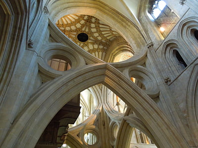 brønde, brønde cathedral, Cathedral af brønde, gotisk, UK, Storbritannien, England