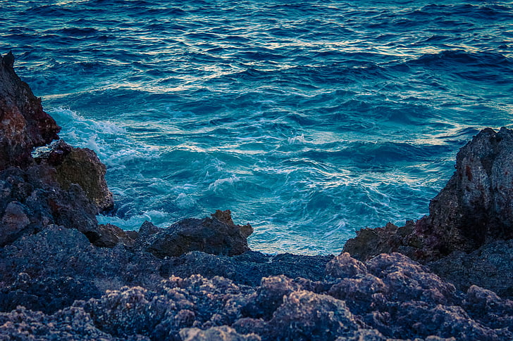 море, скали, крайбрежие, Майорка, Испания, камъни, брегова линия