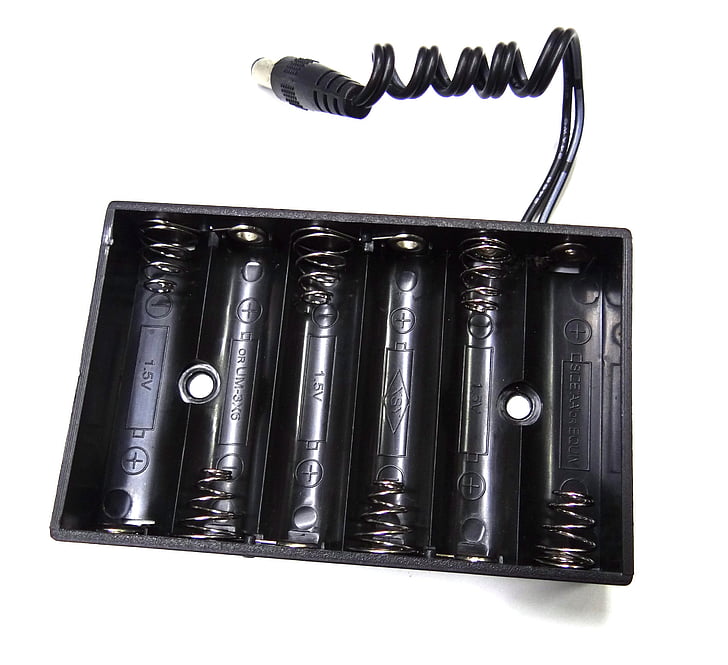 soporte de la batería, batería AA, electrónica, alcalina, cargador, cargador de batería, plástico