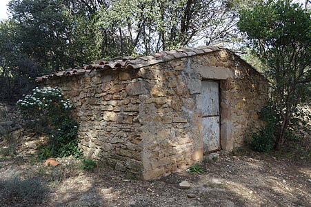pierre, house, refuge, village, landscape, small house