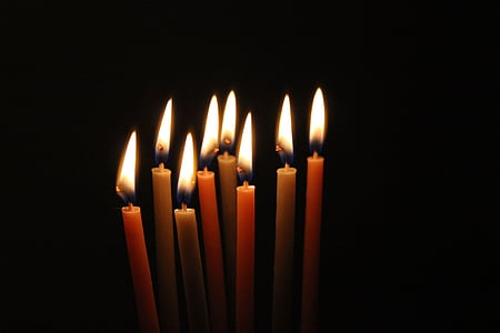sveču gaismā, tumša, svece, apdare, svinības, garīgums