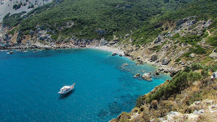 Görögország, Skiathos, sziget, Bay, Sporades, mediterrán, nyári