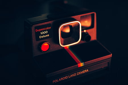 Polaroid, φωτογραφική μηχανή, φωτογραφία, τεχνολογία, σκούρο, διανυκτέρευση, φως