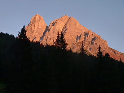 fjell, Syd-Tirol, Dolomittene, peitlerkofel, Italia, alpint, fotturer