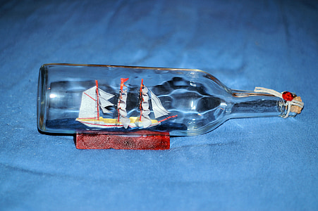 пляшка корабель, Вітрильник, пляшка, ностальгічні, пам'яті
