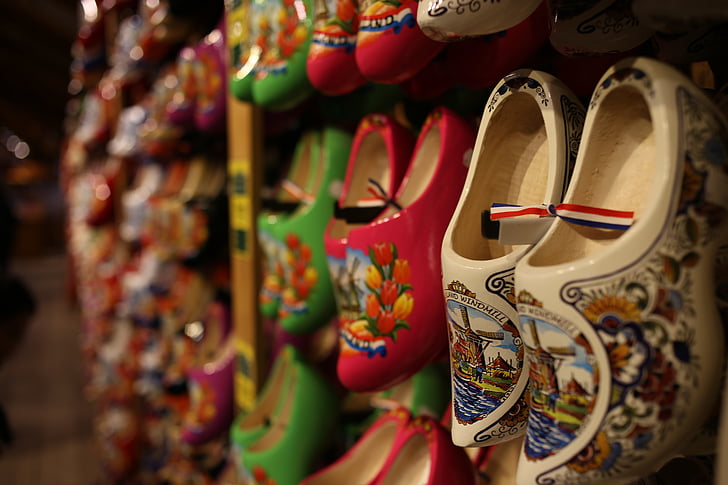 wooden shoes, netherlands, amsterdam