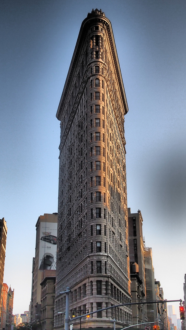 glačalo, zgrada, New york, 1902., neboder, Grad New york, arhitektura