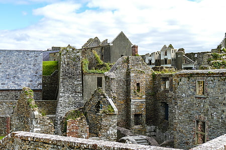 Fort, Īrija, atvaļinājums, pamestas ēkas, County cork, vecā ēka, drupas
