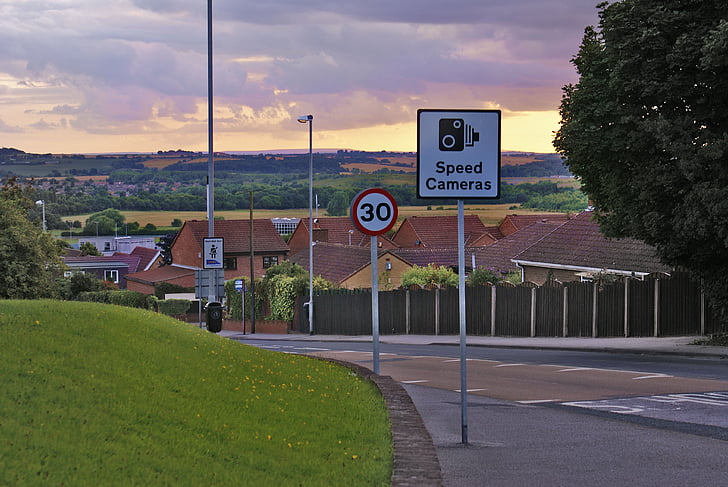 street, bend, traffic, road signs, traffic restrictions
