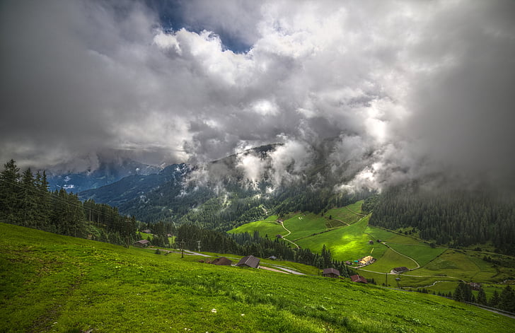 Zillertal, Alm, Alpin, bergen, Österrike, Zillertaler alpen, Tyrolen