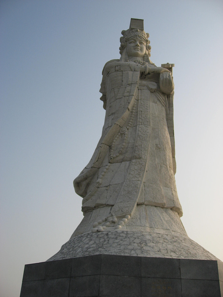 Tin hau-tempel, standbeeld van de a-ma, Macau
