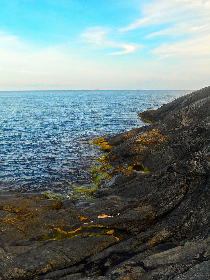 cliff, seashore, archipelago, nåttarö