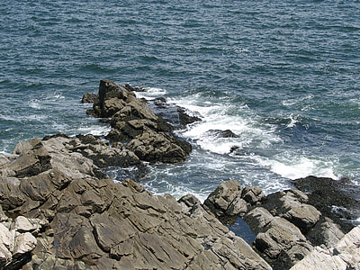 Casco bay, Portland, Maine, Cape elizabeth, l'aigua, Costa, Badia