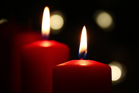 espelmes, Nadal, estat d'ànim, foc, Espelma de cera, ambient