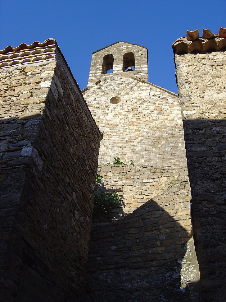 kyrkan, södra Frankrike, Minerva, Pierre, byn, Minervois, katolska