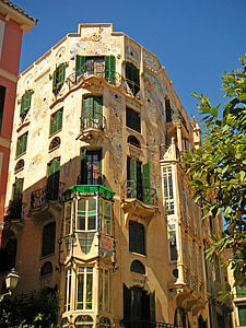 maison, bâtiment, architecture, Majorque, Espagne, tour, ville