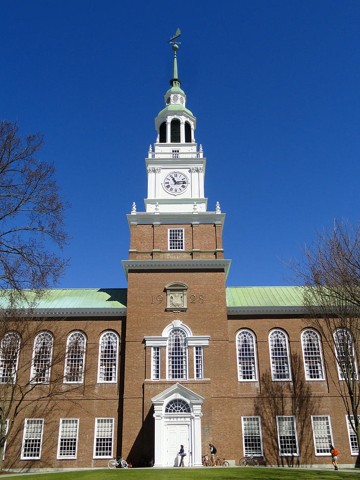 Baker, Memorialul, Biblioteca, Dartmouth, Colegiul, clădire, educaţie