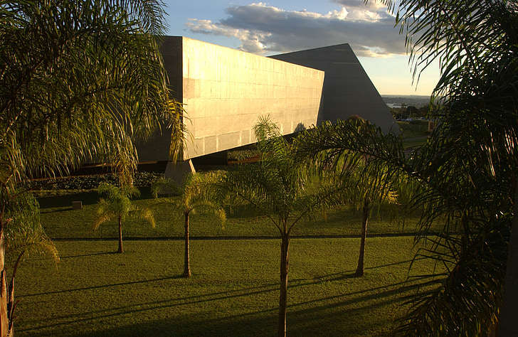 Brasilia, pont, turisztikai, homlokzat