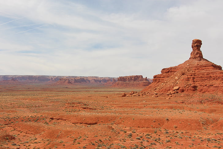 deserto, Valle degli dèi, paesaggio, Utah, punto di riferimento, roccia, rosso