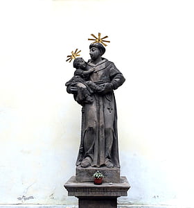 Santa, Praga, estatua de, República Checa, casco antiguo, Figura, Monumento