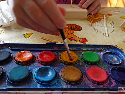 boya seti, Renkler, Dekorasyon, boya fırçası, hobi