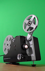 projektor, kino, zavojnica, film, projekcija, kolekcija filmova, kućne filmove
