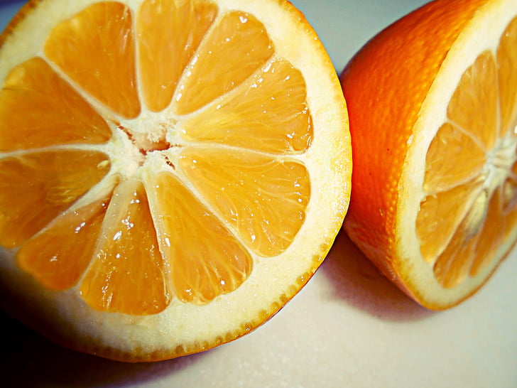 Meyer citron, citron, Citrus, gul, frugt