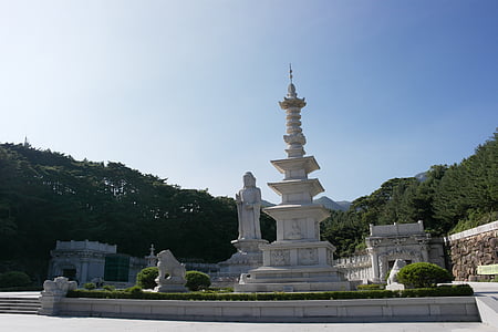 Sør-korea delen, delen, stein tårn, buddhisme, topp, turisme, Buddha