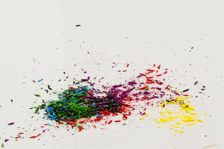 farge, penner, fargerike, fargeblyanter, spiss, Spitzer, farge blyanter